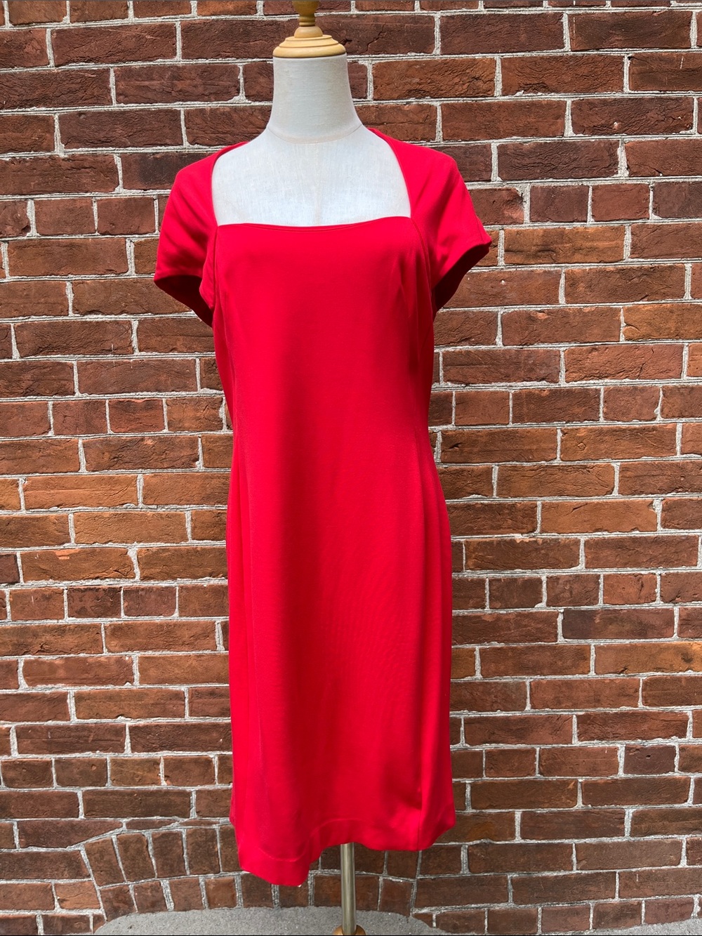 Escada Vibrant Red Tailored Dress